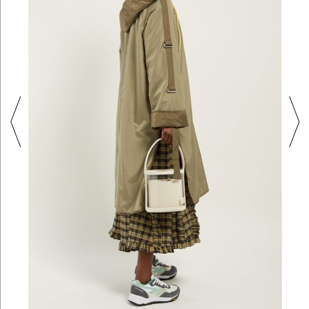 Bissett leather & PVC bucket bag